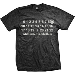 9mm Parabellum Fashion T-Shirt (TriBlack)