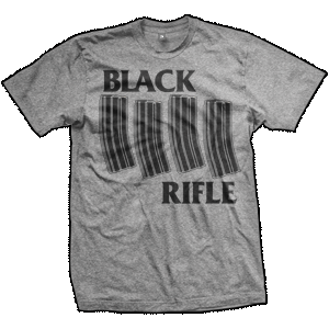 AR-15 Black Rifle T-Shirt (TriGrey)