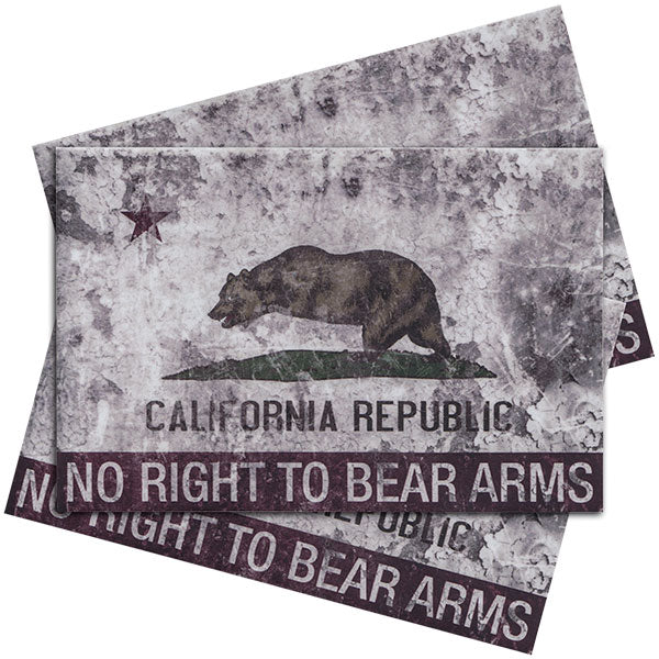California Disarmed Vinyl Sticker (3x5") - 3 PACK
