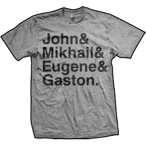 Legendary Four Firearm Designers T-Shirt (TriGrey)