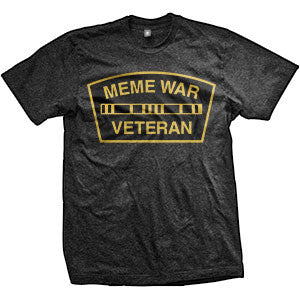 Meme War Veteran Logo T-Shirt (TriBlack)