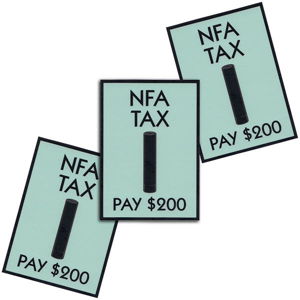 NFA Tax Vinyl Sticker (3x2") - 3 PACK