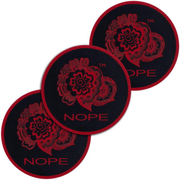 NOPE Clipart Vinyl Sticker (3") - 3 PACK