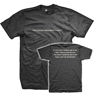 Pro-Second Amendment T-Shirt (Dark Grey)