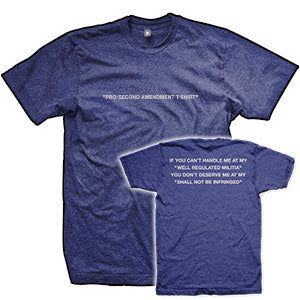 Pro-Second Amendment T-Shirt (Indigo)