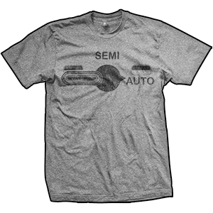 M16 Fire Selector Switch T-Shirt (TriGrey)