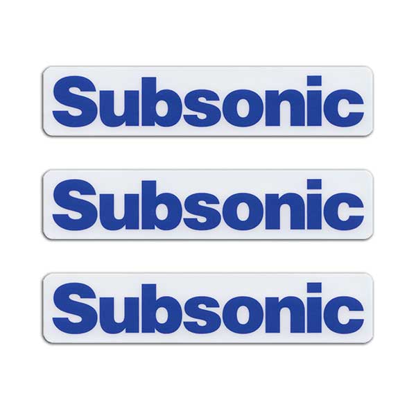 Subsonic Vinyl Sticker (4.75x1") - 3 PACK