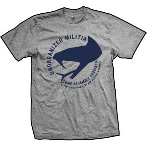 Unorganized Militia Snake Head T-Shirt (TriGrey)